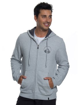 quiksilver, QK MOLETOM CANGURU LETTERING GLOWS, GREY HEATHER* (gre) QK MOLETOM CANGURU LETTERING GLOWS BR65501798
