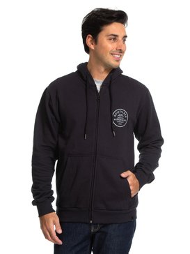 quiksilver, Moletom Canguru Aberto c/ Capuz Spry Bay Quiksilver, BLACK* (blk) QK MOLETOM CANGURU SPRAY BAY BR65501800