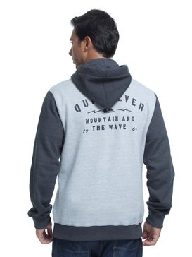 quiksilver, QK MOLETOM CANGURU SPACER FACER, BLACK* (blk) QK MOLETOM CANGURU SPACER FACER BR65501807