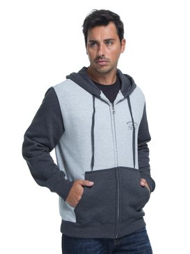 quiksilver, QK MOLETOM CANGURU SPACER FACER, BLACK* (blk) QK MOLETOM CANGURU SPACER FACER BR65501807