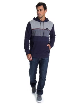 quiksilver, Moletom Canguru Fechado c/ Capuz Jackard Quiksilver, NAVY HEATHER* (nvy) QK MOLETOM ESPECIAL JACKARD BR65511315