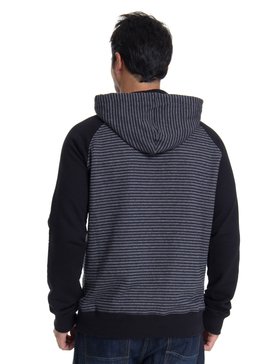quiksilver, QK MOLETOM ESPECIAL STRIPES HOOD, GREY HEATHER* (gre) QK MOLETOM ESPECIAL STRIPES HOOD BR65511316