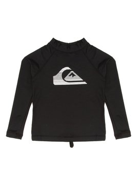 quiksilver, QK CAMISETA SURF KIDS STRIPE LOGO LS, BLACK* (blk) QK CAMISETA SURF KIDS STRIPE LOGO LS BR66601015