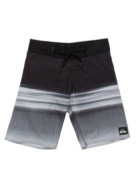 quiksilver, QK BOARDSHORT JUV HOW DOWN WORD, BLACK (blk) QK BOARDSHORT JUV HOW DOWN WORD BR67011400