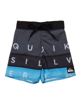 quiksilver, QK BOARDSHORT KIDS WORD BLOCK, BLACK (blk) QK BOARDSHORT KIDS WORD BLOCK BR67011404
