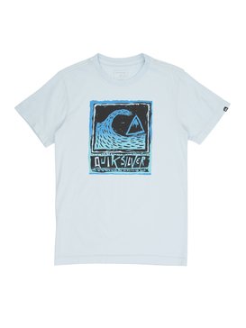 quiksilver, Camiseta Juvenil Estampa Frontal Quiksilver, BABY BLUE* (bbb) QK CAM BAS M/C JUV PEAKS BR68112027