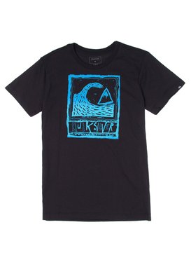 quiksilver, Camiseta Juvenil Estampa Frontal Quiksilver, BLACK (blk) QK CAM BAS M/C JUV PEAKS BR68112027