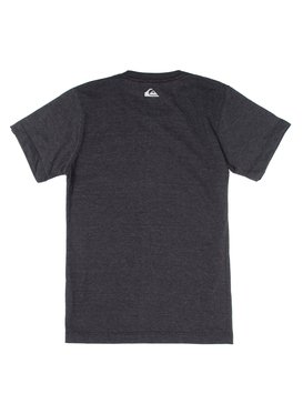 quiksilver, Camiseta Juvenil Estampa Frontal Quiksilver, MESCLA PRETO* (mep) QK CAM BAS M/C JUV HEATHER SINGNATURE BR68112028
