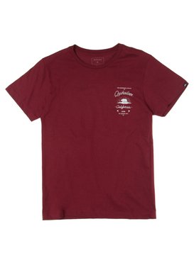 quiksilver, Camiseta Juvenil Estampa Frente e Costas Quiksilver, GRANATE* (16) QK CAM BAS M/C JUV BEAR STATE BR68112033