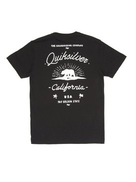 quiksilver, Camiseta Juvenil Estampa Frente e Costas Quiksilver, TRUE BLAK / BALTIC BLUE (blk) QK CAM BAS M/C JUV BEAR STATE BR68112033