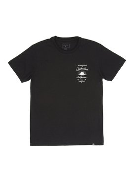 quiksilver, Camiseta Juvenil Estampa Frente e Costas Quiksilver, TRUE BLAK / BALTIC BLUE (blk) QK CAM BAS M/C JUV BEAR STATE BR68112033