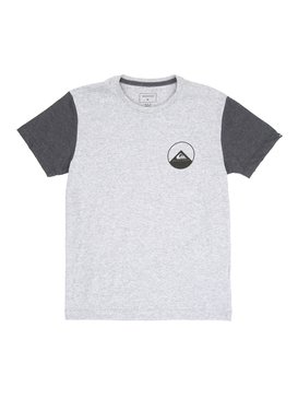 quiksilver, Camiseta Juvenil Estampa Frente e Costas Quiksilver, MESCLA CLARO* (mes) QK CAM BAS M/C JUV NEW WAVE DOUBLE BR68112038