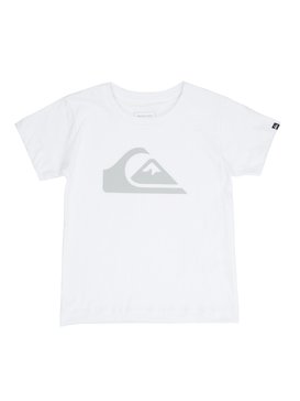 quiksilver, Camiseta Juvenil Manga Curta Estampa Frontal Quiksilver, WHITE* (wht) QK CAM BAS M/C KIDS LOGO BR68112049
