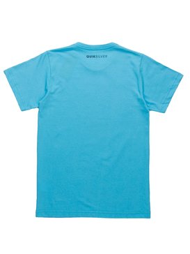 quiksilver, Camiseta Manga Curta Juvenil Fin Fanatic Quiksilver, BABY BLUE* (bbb) QK CAM BAS M/C JUV FIN FANATIC BR68112078