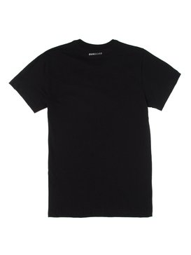 quiksilver, Camiseta Manga Curta Juvenil Fin Fanatic Quiksilver, TRUE BLAK / BALTIC BLUE (blk) QK CAM BAS M/C JUV FIN FANATIC BR68112078