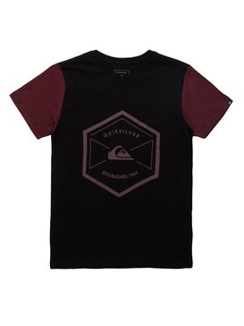 quiksilver, Camiseta Manga Curta Juvenil Octo Quiksilver, TRUE BLAK / BALTIC BLUE (blk) QK CAM BAS M/C JUV OCTO BR68112084