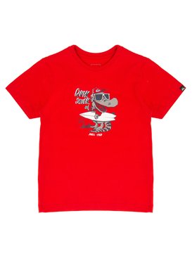 quiksilver, Camiseta Manga Curta Infantil Beach Park Quiksilver, RIO RED* (red) QK CAM BAS M/C KIDS BEACH PARK BR68112094