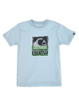 quiksilver, Camiseta Manga Curta Infantil Peaks Quiksilver, BABY BLUE* (bbb) QK CAM BAS M/C KIDS PEAKS BR68112095