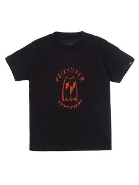 quiksilver, Camiseta Manga Curta Infantil Peaks Quiksilver, TRUE BLAK / BALTIC BLUE (blk) QK CAM BAS M/C KIDS PEAKS BR68112095