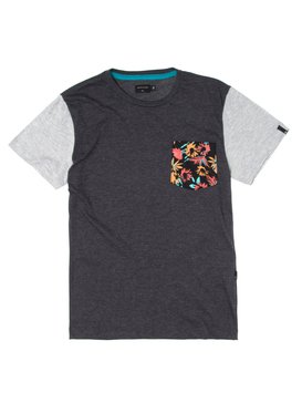 quiksilver, Camiseta Juvenil Estampada com Bolso Quiksilver, MESCLA PRETO* (mep) QK CAM ESPECIAL JUV CAIAQUE BR68141302