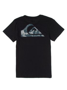 quiksilver, Camiseta Manga Curta Juvenil Raildrop Quiksilver, TRUE BLAK / BALTIC BLUE (blk) QK CAM ESP M/C RAILDROP JUV BR68141312