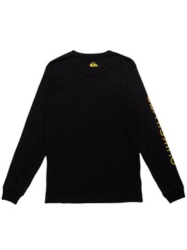 quiksilver, Camiseta Manga Longa Juvenil Kahu Quiksilver, TRUE BLAK / BALTIC BLUE (blk) QK CAM BAS M/L JUV KAHU BR68171091