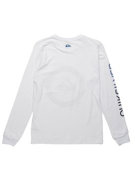 quiksilver, Camiseta Manga Longa Juvenil Kahu Quiksilver, WHITE (wht) QK CAM BAS M/L JUV KAHU BR68171091