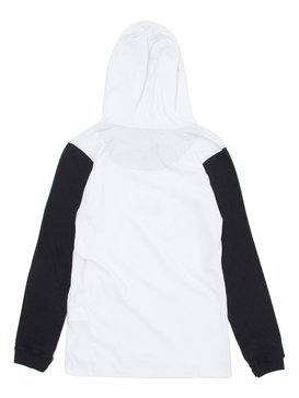 quiksilver, Camiseta Manga Longa c/ Capuz Juvenil Big Logo Quiksilver, SNOW WHITE* (snw) QK CAM ESP M/L BIG LOGO JUV BR68201072
