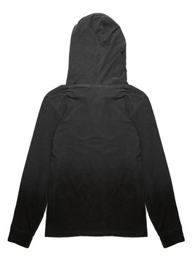quiksilver, Camiseta Manga Longa c/ Capuz Juvenil Degra Pack Quiksilver, TRUE BLAK / BALTIC BLUE (blk) QK CAM ESP M/L DEGRA PACK JUV BR68201073