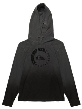 quiksilver, Camiseta Manga Longa c/ Capuz Juvenil Degra Pack Quiksilver, TRUE BLAK / BALTIC BLUE (blk) QK CAM ESP M/L DEGRA PACK JUV BR68201073