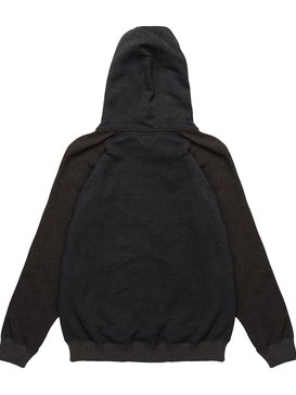 quiksilver, Moletom Canguru Fechado Raglan c/ Capuz Juvenil Everyday Hood Quiksilver, TRUE BLAK / BALTIC BLUE (blk) QK MOLETOM EVERYDAY HOOD JUV BR72501175