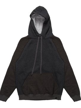 quiksilver, Moletom Canguru Fechado Raglan c/ Capuz Juvenil Everyday Hood Quiksilver, TRUE BLAK / BALTIC BLUE (blk) QK MOLETOM EVERYDAY HOOD JUV BR72501175