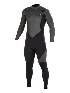 quiksilver, Wetsuit Long John 3/2mm Syncro Series Vedado c/ Zíper Frontal Quiksilver, HEATHER BLACK/BLACK/ JET BLACK (xkkk) QK LONG SYNCRO 3/2 CHEST ZIP GBS IMP BR79020096