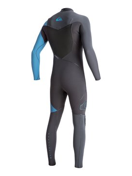 quiksilver, Wetsuit Long John 3/2mm Highline Plus Vedado c/ Zíper Frontal Quiksilver, GRAPHITE / GUN METAL / SEA BLUE2 (xbkb) QK LONG 3/2 HIGHLINE + CZ HYD IMP BR79020122