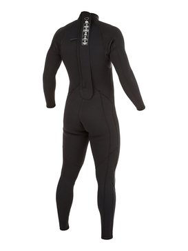 quiksilver, Wetsuit Long John 3/2mm Syncro Base Boy c/ Zíper nas Costas Quiksilver, BLACK (kvd0) QK LONG 3/2 SYNCRO BASE BZ FLT IMP BR79020124
