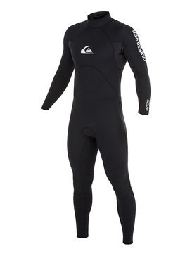 quiksilver, Wetsuit Long John 3/2mm Syncro Base Boy c/ Zíper nas Costas Quiksilver, BLACK (kvd0) QK LONG 3/2 SYNCRO BASE BZ FLT IMP BR79020124