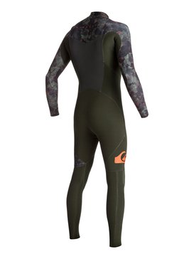 quiksilver, Wetsuit Long John 3/2mm Syncro Base c/ Zíper nas Costas Quiksilver, DARK IVY/ CAMO/ SHRIMP PINK (xgcn) QK LONG 3/2 SYNCRO SERIES CZ GBS IMP BR79020125