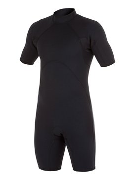 quiksilver, Wetsuit Short John 2/2mm Syncro Base Manga Curta c/ Zíper nas Costas Quiksilver, BLACK (kvd0) QK SHORT 2/2 SYNCRO BASE BZ MC FLT IMP BR79030101