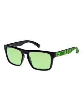 quiksilver, Small Fry - Gafas de sol para Chicos 2-7, BLACK/FLASH GREEN (xkgg) Small Fry - Sunglasses for Boys 2-7 EKS4077