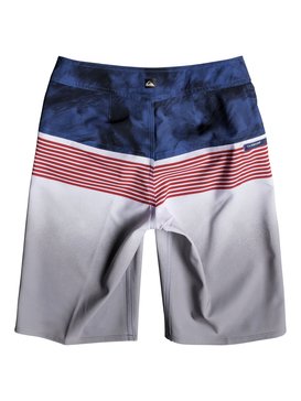 quiksilver, Boys 8-16 Highline Lava Division 19" - Boardshorts, WHITE (wbb6) HIGHLINE LAVA DIVISION Y19 EQBBS03232