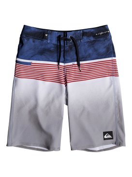 quiksilver, Boys 8-16 Highline Lava Division 19" - Boardshorts, WHITE (wbb6) HIGHLINE LAVA DIVISION Y19 EQBBS03232