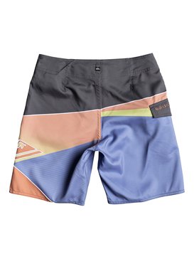 quiksilver, Slash Fade Logo 16" - Board Shorts, IRON GATE (kzm6) Slash Fade Logo 16" - Board Shorts EQBBS03247