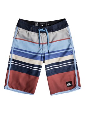 quiksilver, Boys 8 -16 Eye Scallop 19" Boardshorts, MINERAL RED (mmz6) EYE SCALLOP YOUTH 19 EQBBS03255