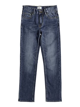 quiksilver, Revolver Sky - Jean coupe droite pour Garçon 8-16 ans, MIDDLE SKY (bsww) Revolver Sky - Straight Fit Jeans for Boys 8-16 EQBDP03135