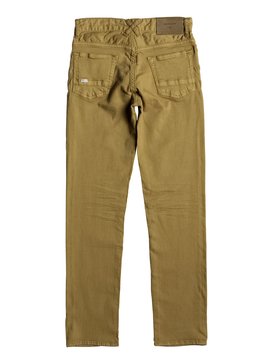 quiksilver, Distorsion Colors - Jean coupe slim, BONE BROWN (cmt0) Distorsion Colors - Slim Fit Jeans EQBDP03137