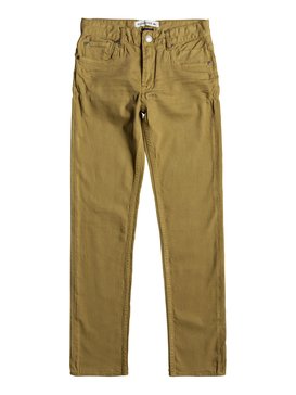 quiksilver, Distorsion Colors - Jean coupe slim, BONE BROWN (cmt0) Distorsion Colors - Slim Fit Jeans EQBDP03137