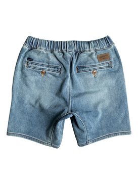 quiksilver, Fonic Creamy - Shorts en molleton denim coupe slim, CREAMY (byhw) Fonic Creamy - Slim Fit Denim Jogger Shorts EQBDS03046