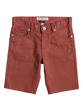 quiksilver, Distorsion Colors - Denim-Shorts für Jungen 8-16, MINERAL RED (mmz0) Distorsion Colors - Denim Shorts for Boys 8-16 EQBDS03050