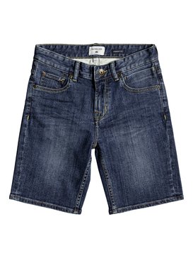 quiksilver, Revolver Middle Sky - Short en denim pour Garçon 8-16 ans, MIDDLE SKY (bsww) Revolver Middle Sky - Denim Shorts for Boys 8-16 EQBDS03053