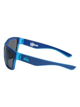 quiksilver, Captain - Sonnenbrille für Jungen 8-16, MATTE CRYSTAL BLUE/ GREY (xbbs) Captain - Sunglasses for Boys 8-16 EQBEY03003